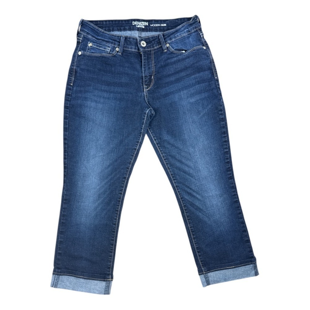 Denizen Levi's Modern Slim Cuffed Ankle Capri Jeans Women's 29 Summer Casual